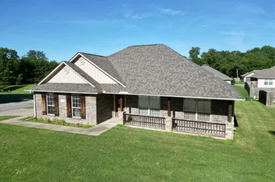 Fort Smith Arkansas Grey Shingle Roofing Close Up