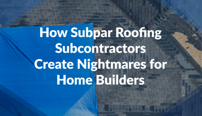 Foster Roofing Arkansas Blog Subpar Roofing Subcontractors Web